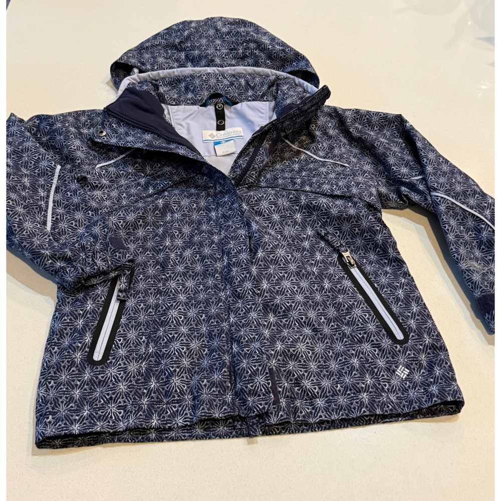 Columbia‎ Bugaboo Kids Girls 6X Jacket Omni Tech Waterproof Removable Hood